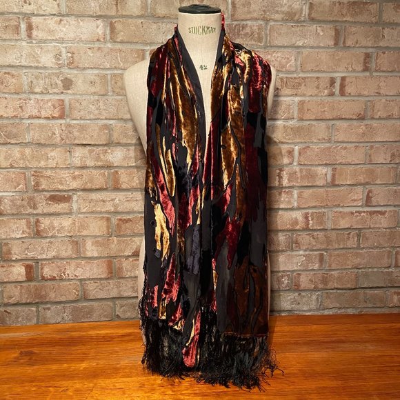 Cut Velvet Scarf - Picture 1 of 6
